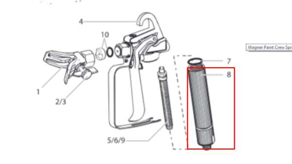 Комплект уплотнения корпуса фильтра в сборе WAGNER (2337245)