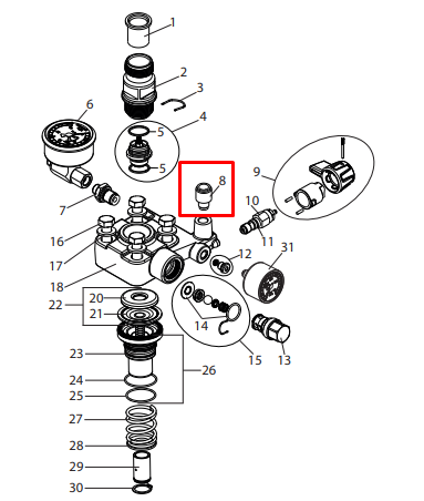 Фитинг для WAGNER SF 23 Pro (2369586)