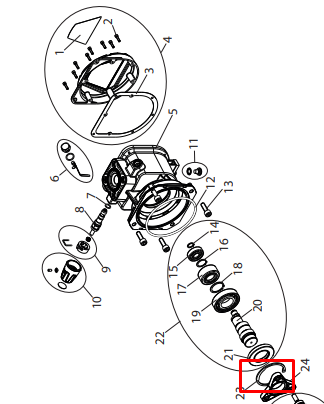 Стопорное кольцо для WAGNER SF 33, SF 23 (3056464)