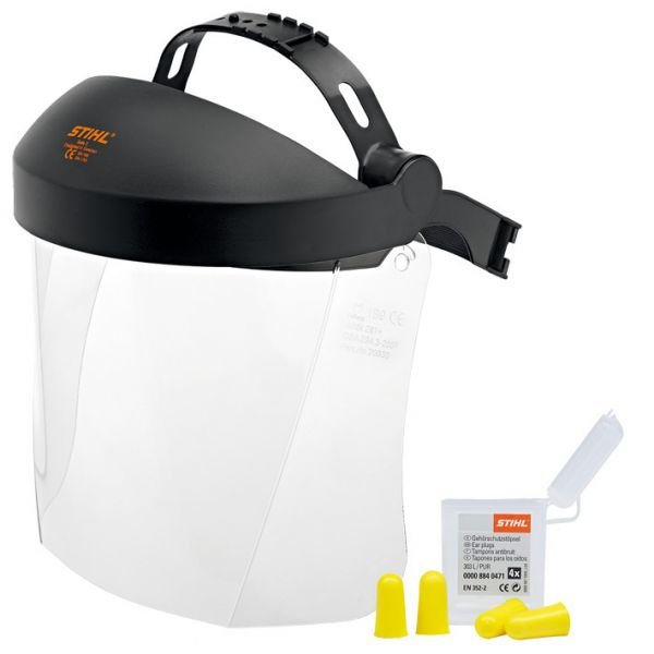 Оснащение для защиты лица и слуха с пластиковым щитком. STIHL