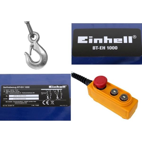 Лебедки электрические EINHELL BT-EH 1000