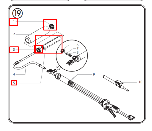 Сердечник ролика и колпачок WAGNER (2422071)
